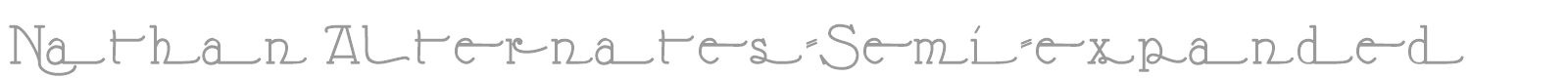 Nathan font preview
